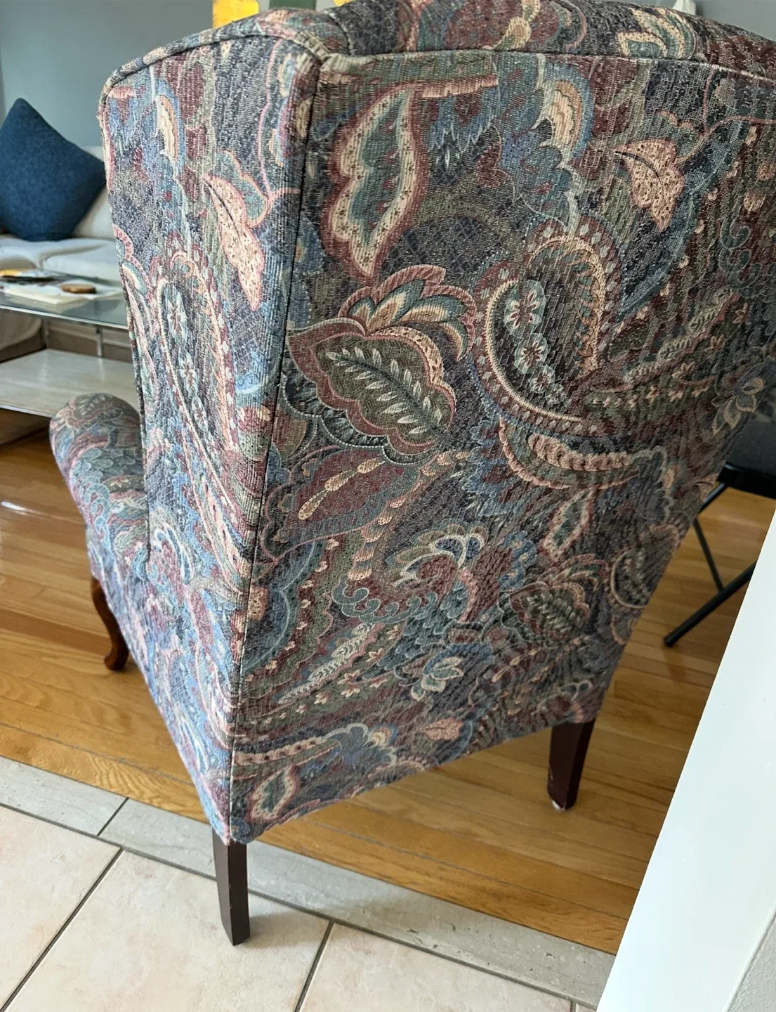 Patterned Wingback Armchair image indicator(3)