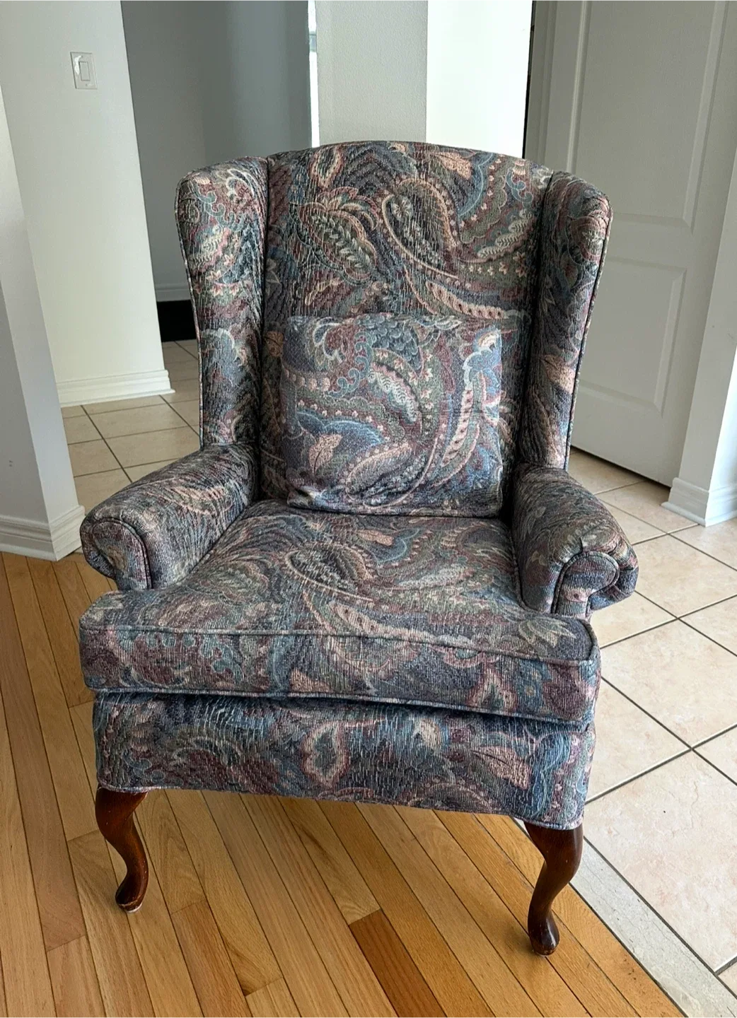 Patterned Wingback Armchair image indicator(2)