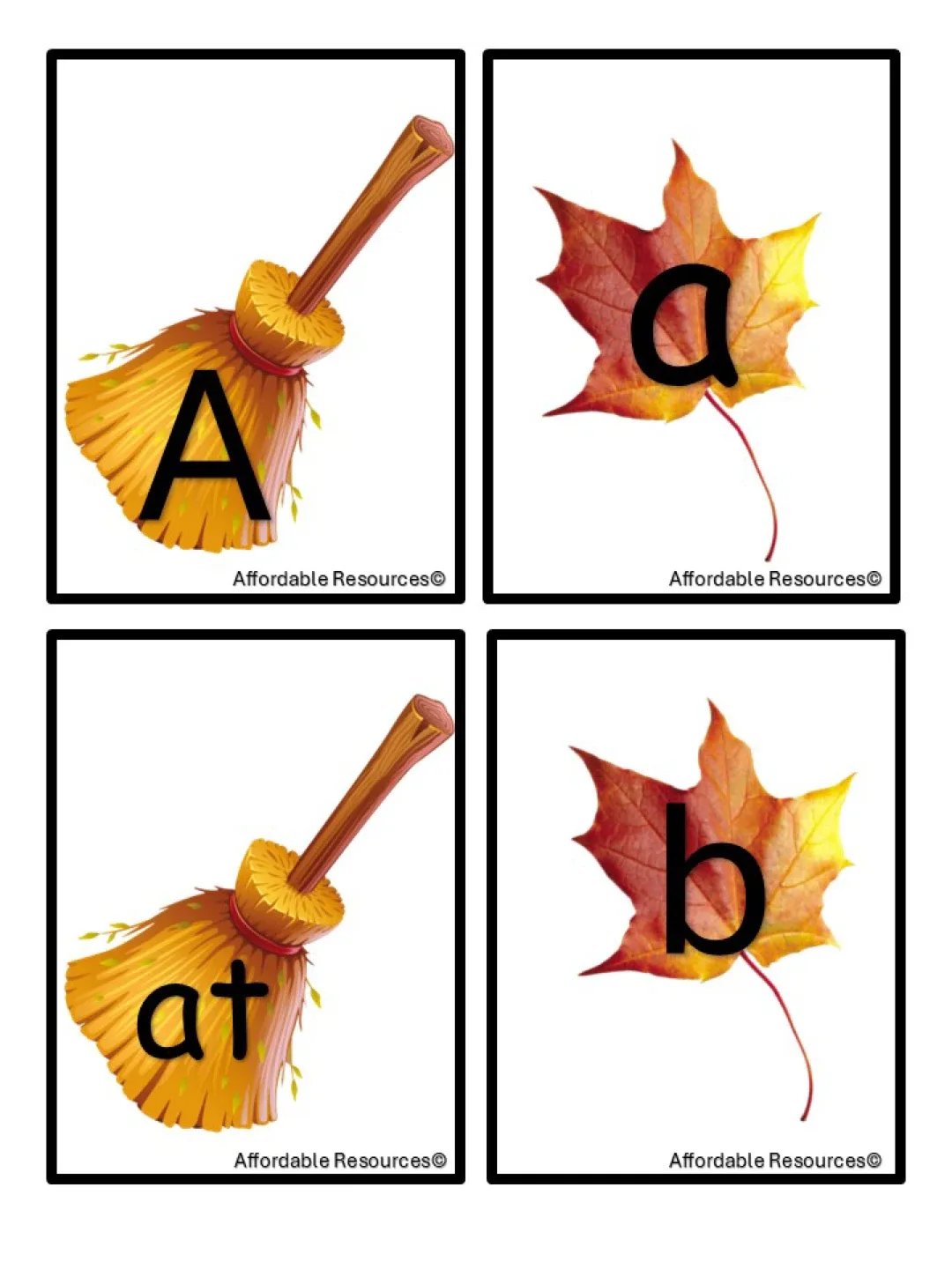 Halloween Alphabet & Word Family Cards thumbnail