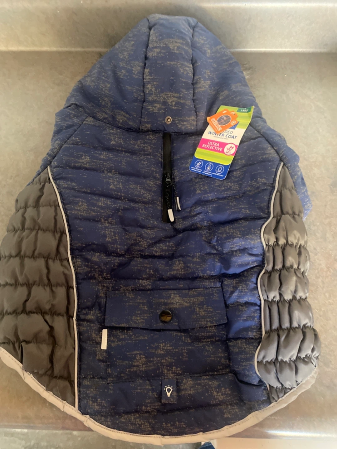 Padded Winter Dog Coat - Large - photo 2