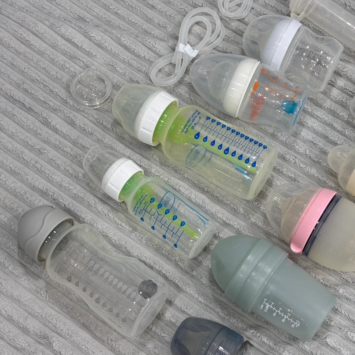 10 Assorted Baby Bottles Dr. Brown's, AVENT, Chicco, Mam, Nuk… image indicator(3)