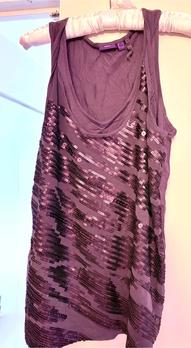 Moxx Sequin Tank Top, Size M thumbnail