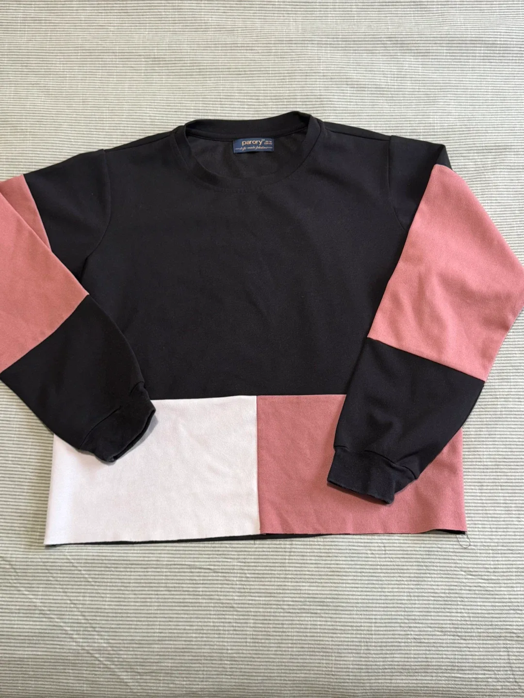 Colour Block Sweatshirt - Size UK 14