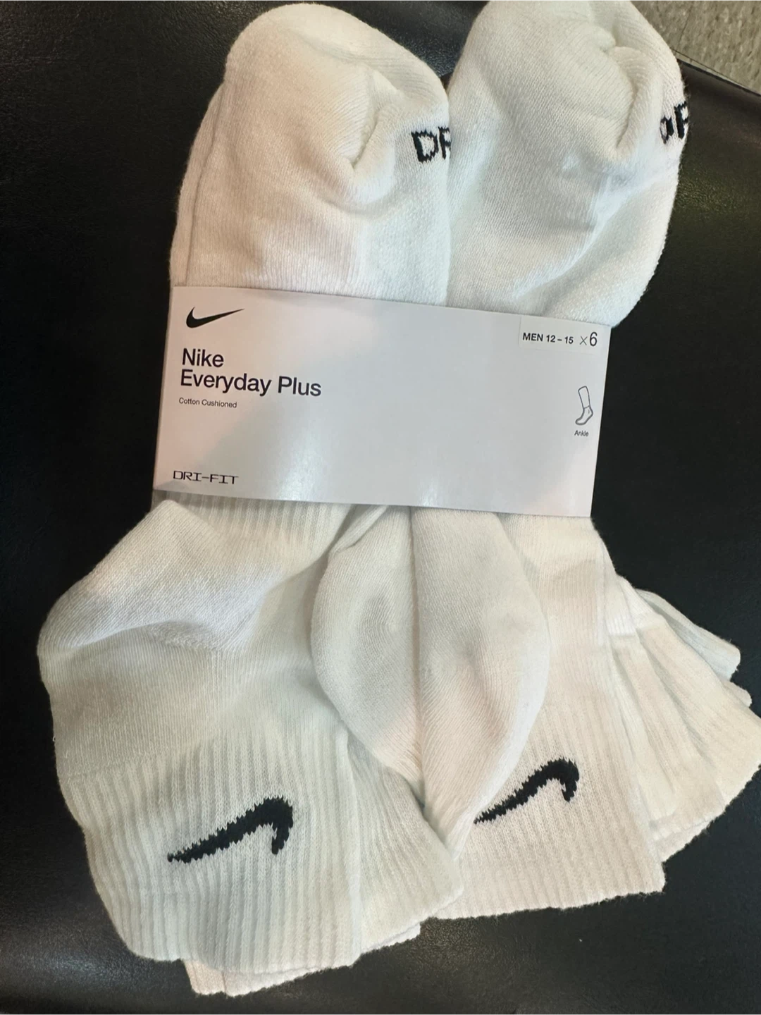 New Nike Everyday Plus Ankle Socks - Men's Size 12-15