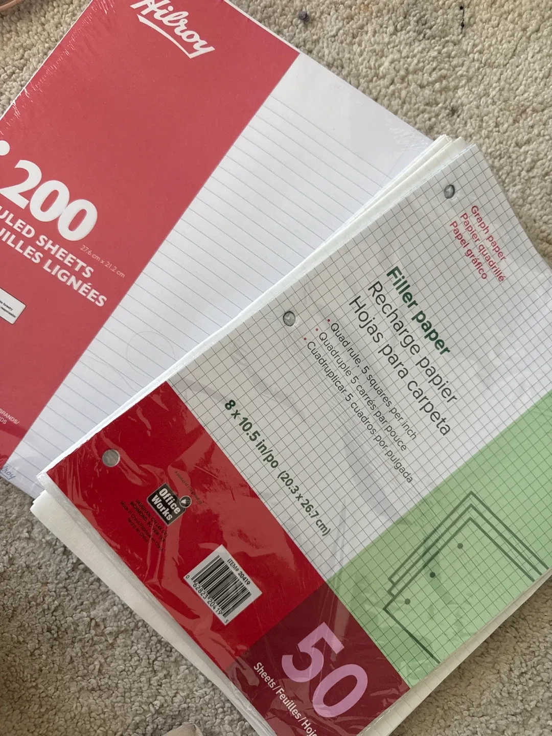 Hilroy & Office Works Filler Paper thumbnail