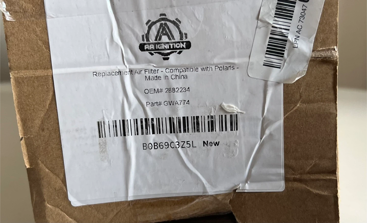 New AA Ignition Replacement Air Filter for Polaris - photo 2