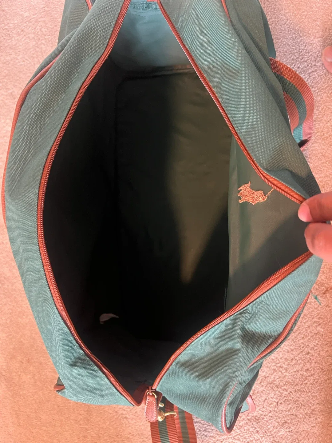 Original Polo Ralph Lauren Travel Bag – Green Canvas image indicator(4)