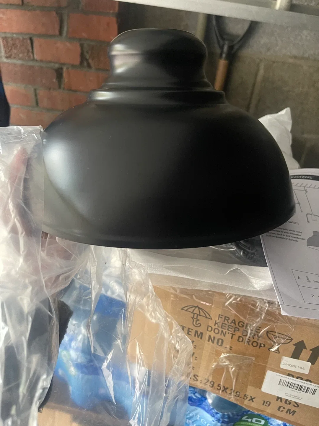 Black Industrial Pendant Light - 11 inch image indicator(4)