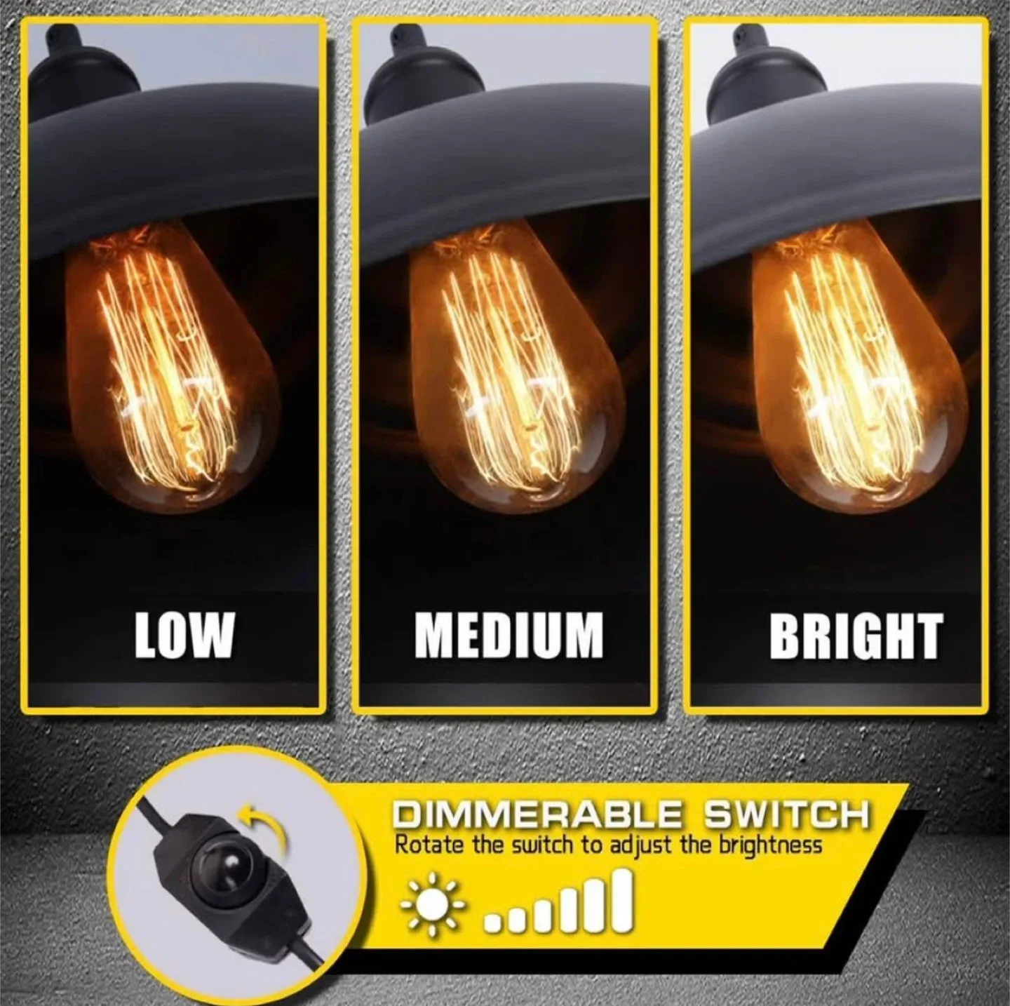 Black Industrial Pendant Light - 11 inch image indicator(8)