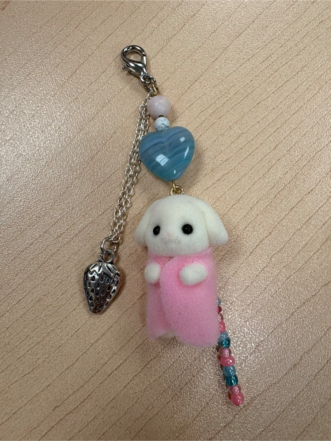 CALICO CRITTERS Custom Charm Keychains! Flora Rabbit Babies! image indicator(5)