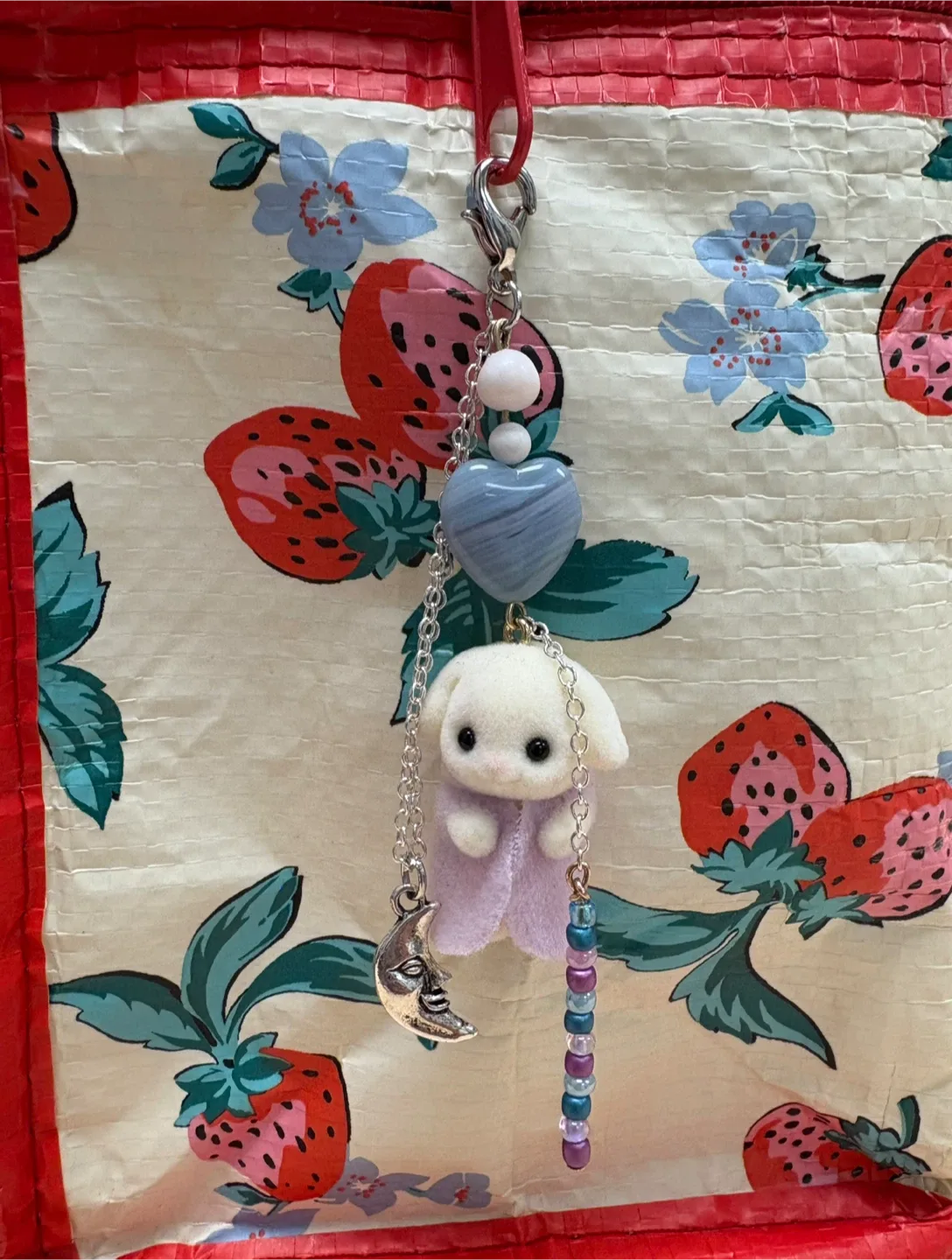 CALICO CRITTERS Custom Charm Keychains! Flora Rabbit Babies! image indicator(3)