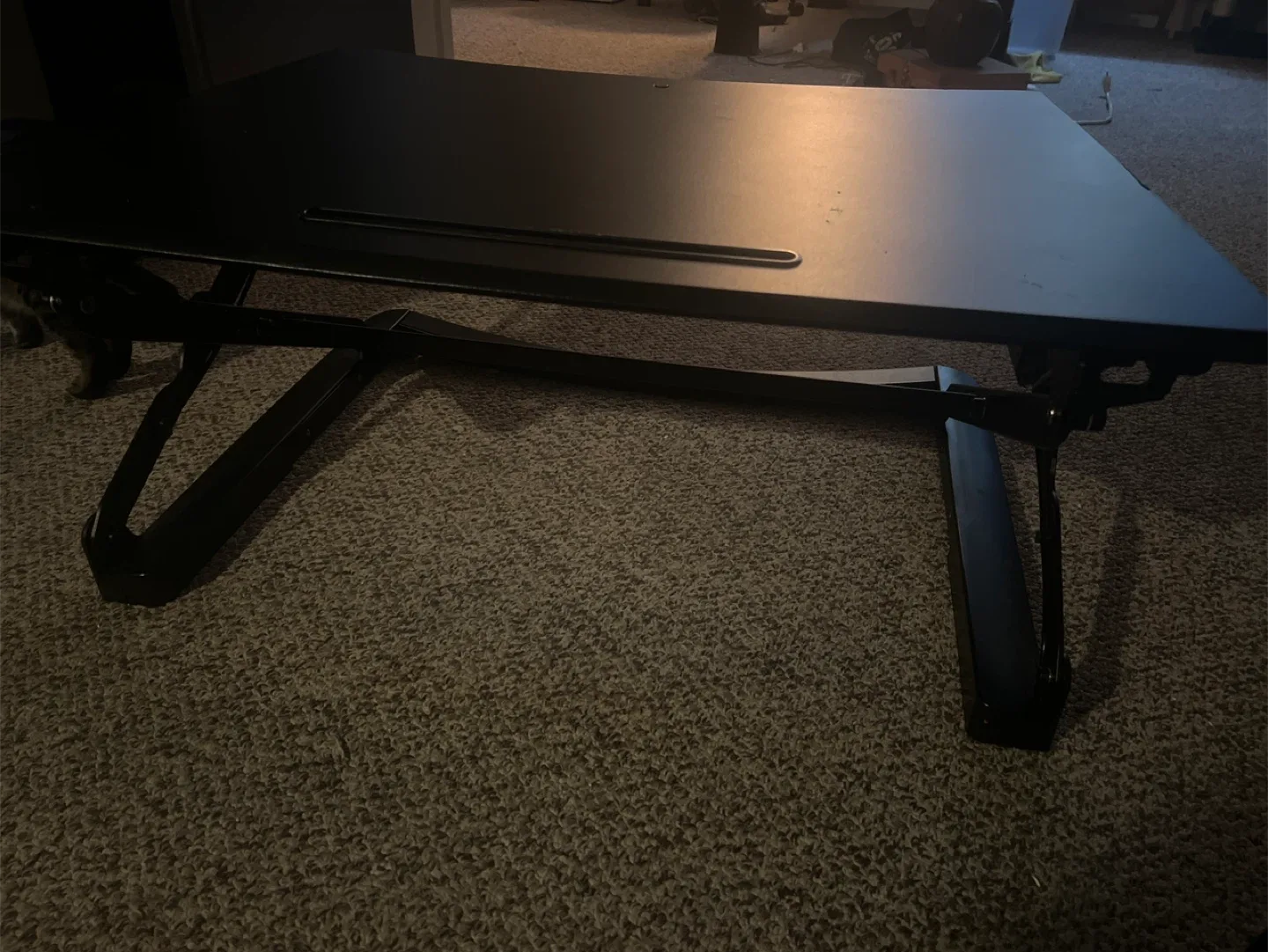 Black Adjustable Standing Desk image indicator(3)
