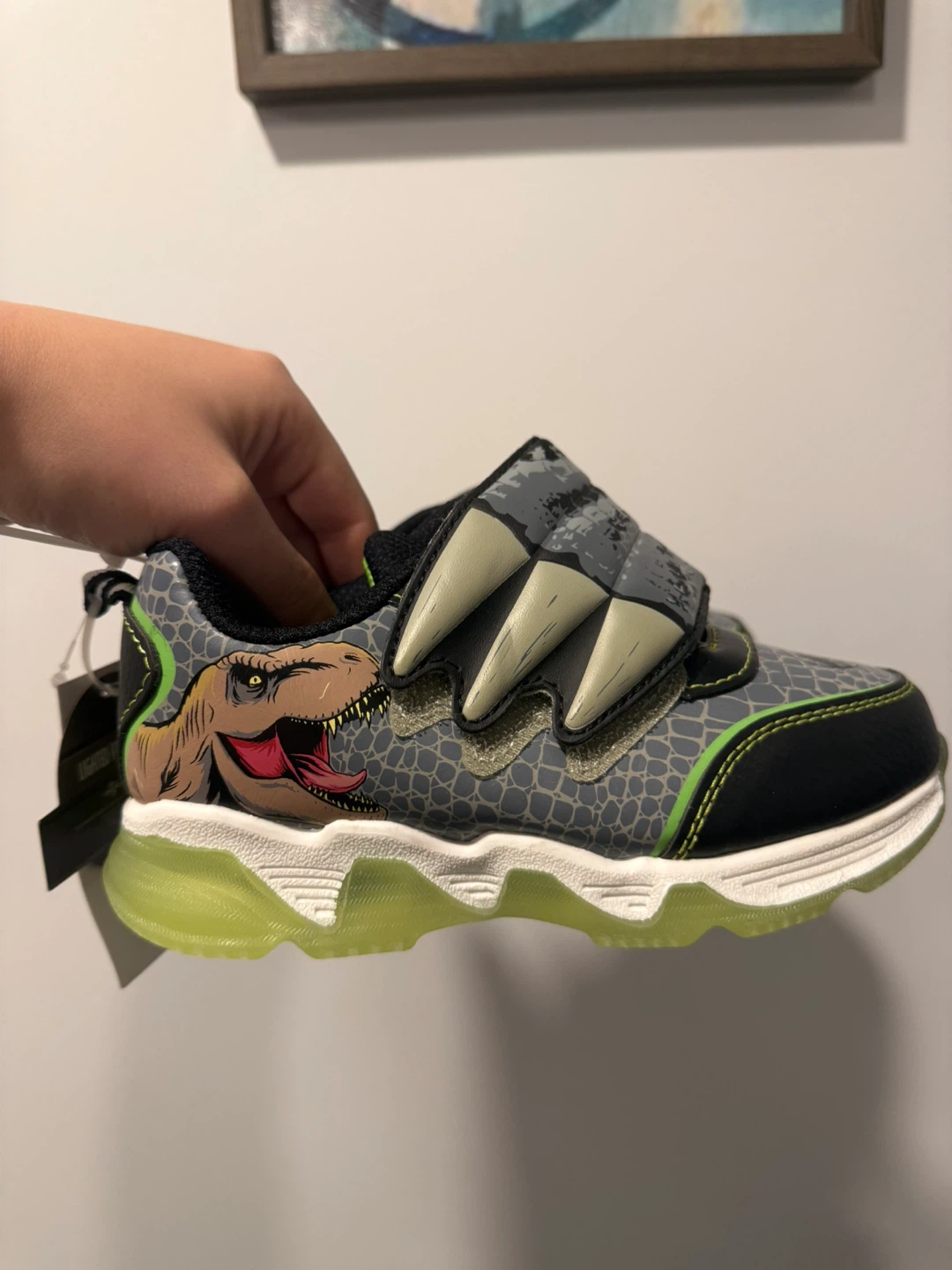 Jurassic world 🦖light up sneakers toddler size 11
