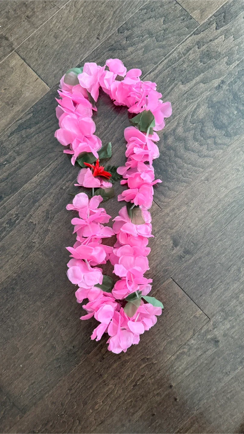 Pink Flower Lei
