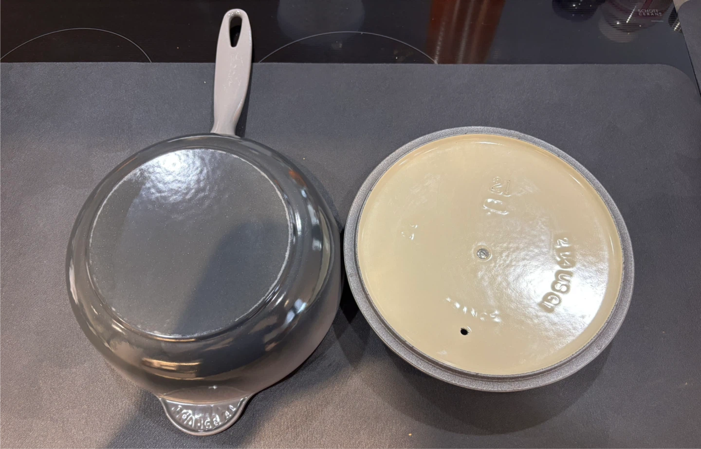 Le Creuset Saucepan with Lid - Oyster - photo 3