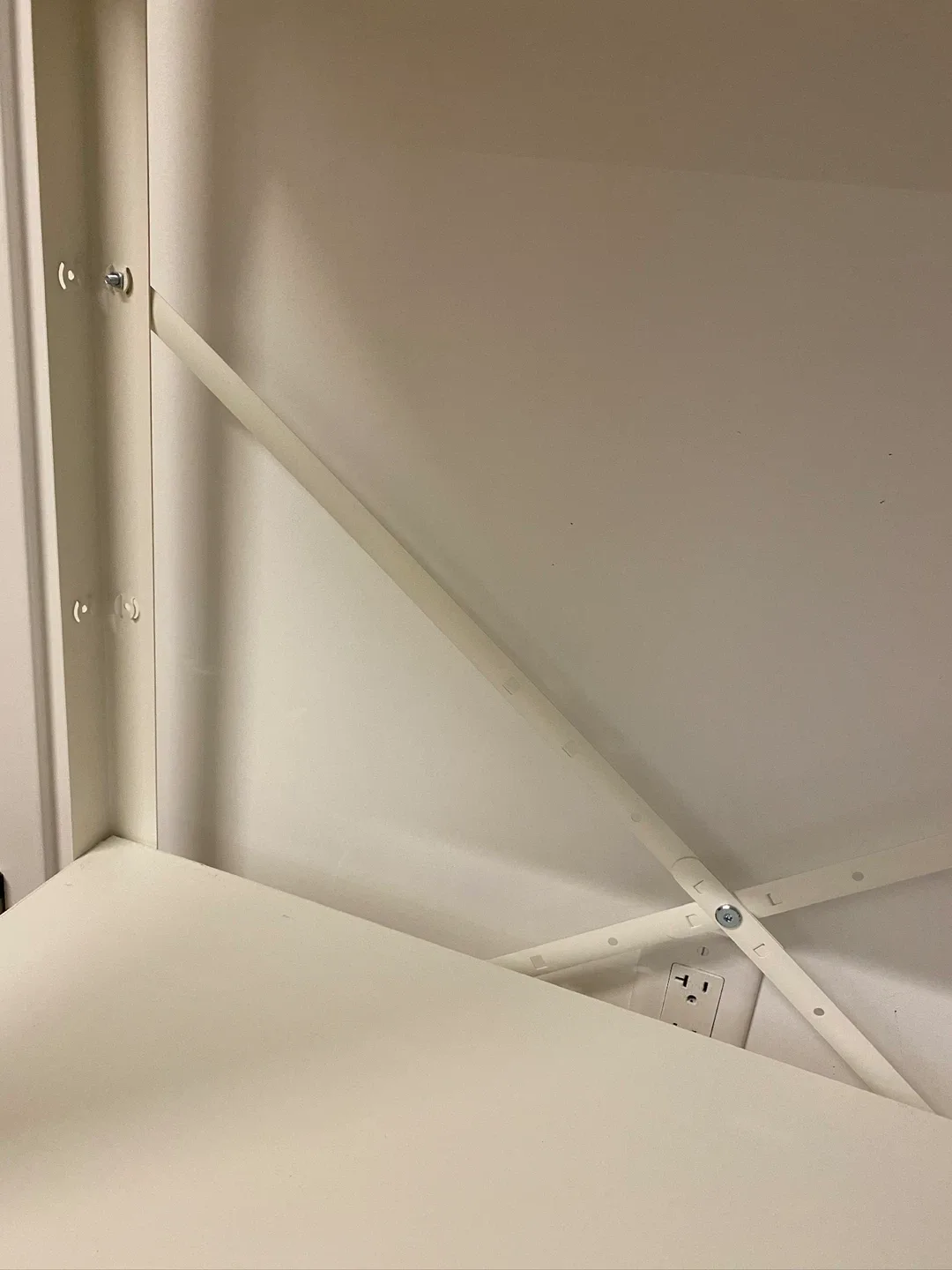 IKEA White 3-Shelf Metal Shelving Unit image indicator(6)