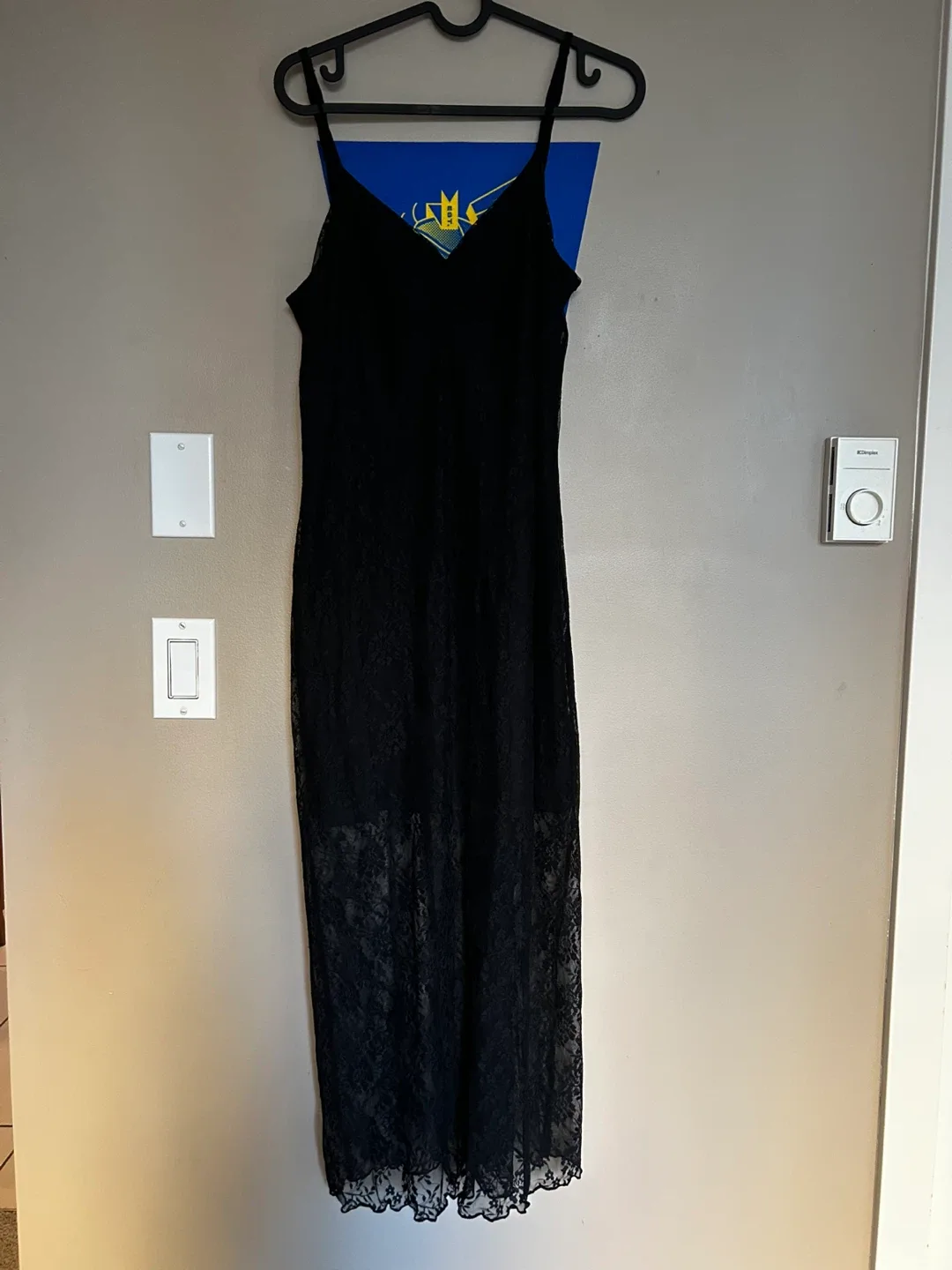 H&M Black Lace Dress, size L