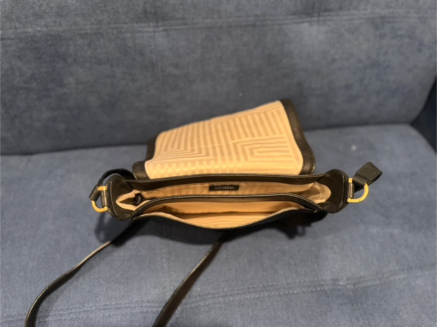 Kate Spade Saturday Black Leather Crossbody Bag image indicator(4)