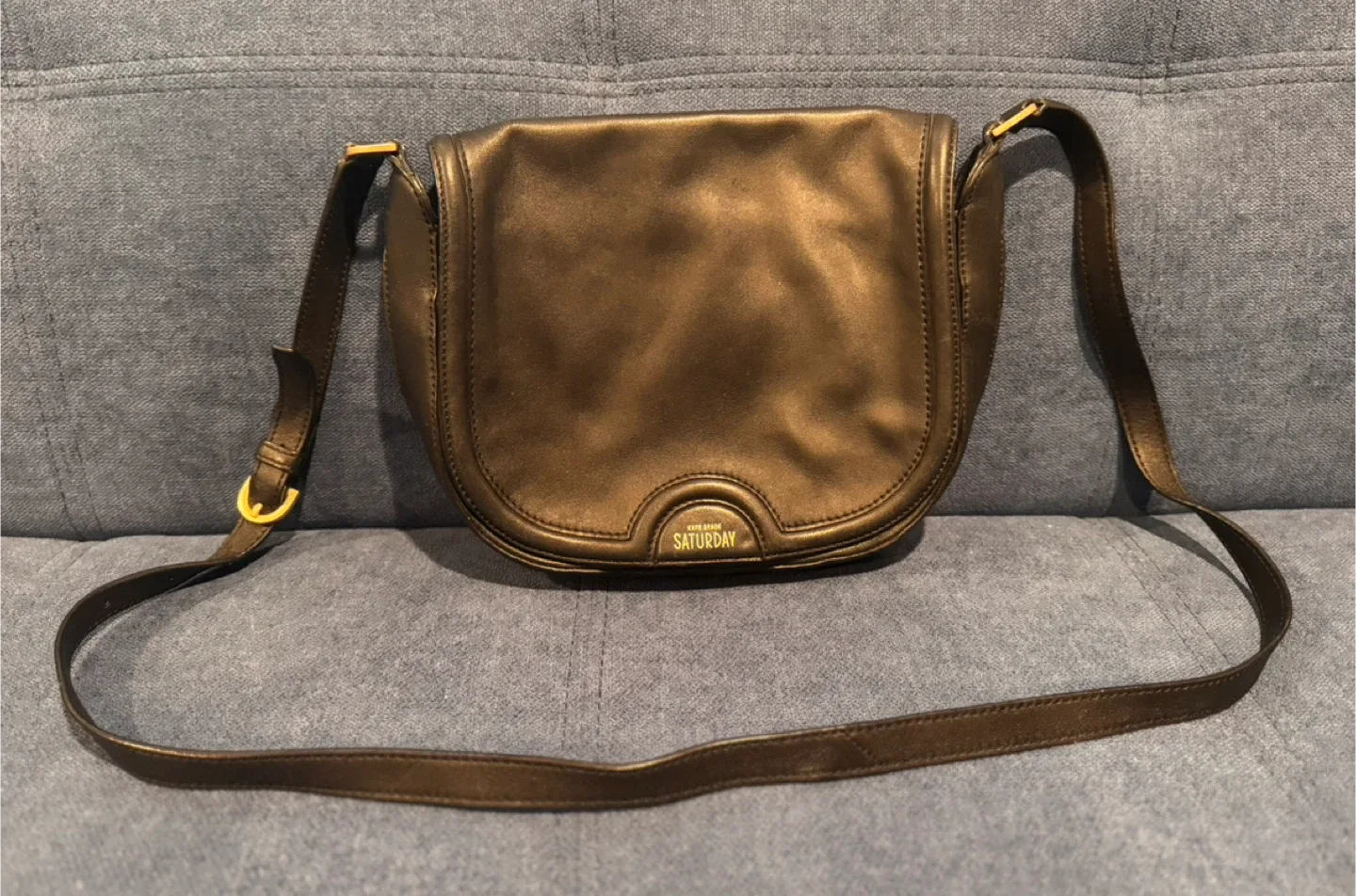 Kate Spade Saturday Black Leather Crossbody Bag image indicator(2)