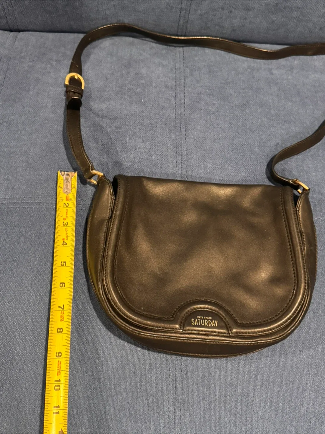 Kate Spade Saturday Black Leather Crossbody Bag image indicator(6)