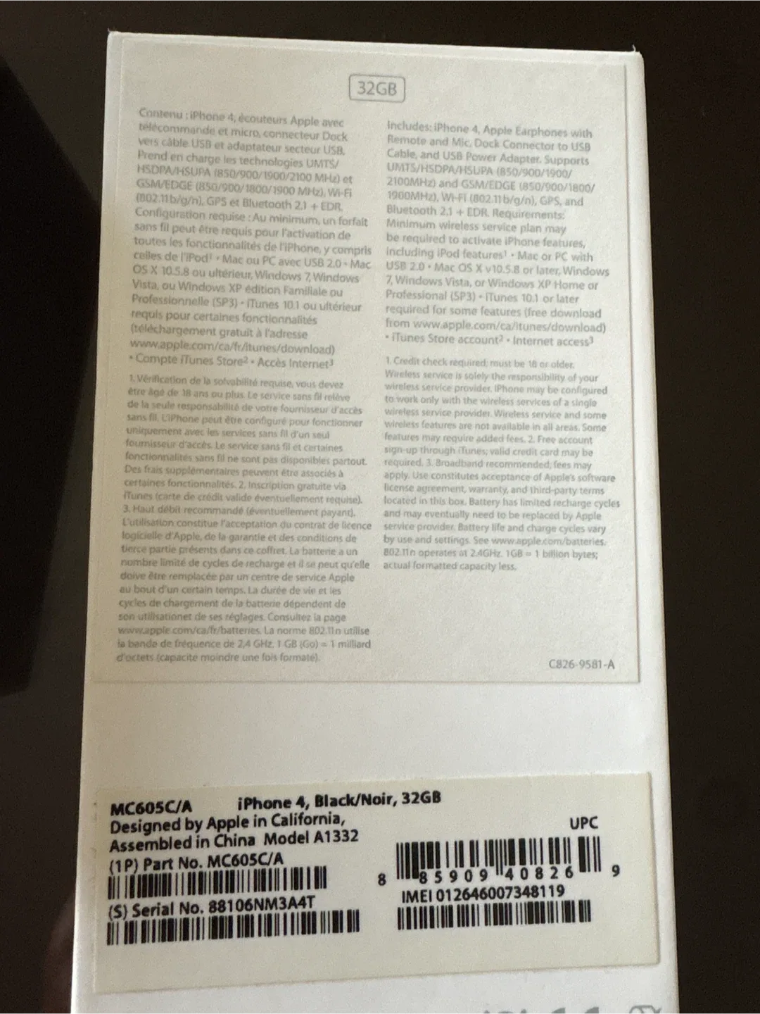 Apple iPhone 4 Black, 32GB image indicator(2)