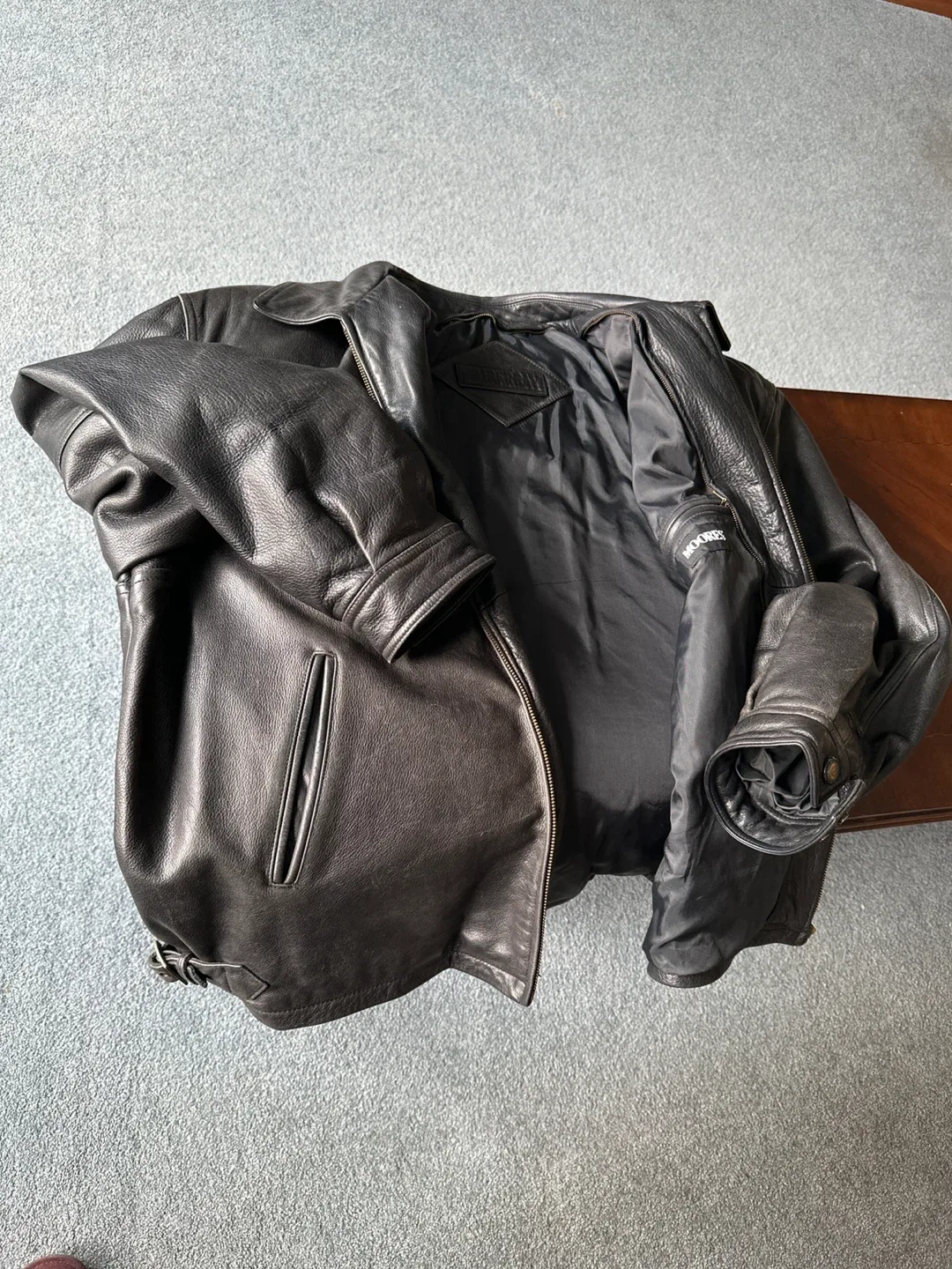 Genuine Leather Jacket - Black image indicator(3)