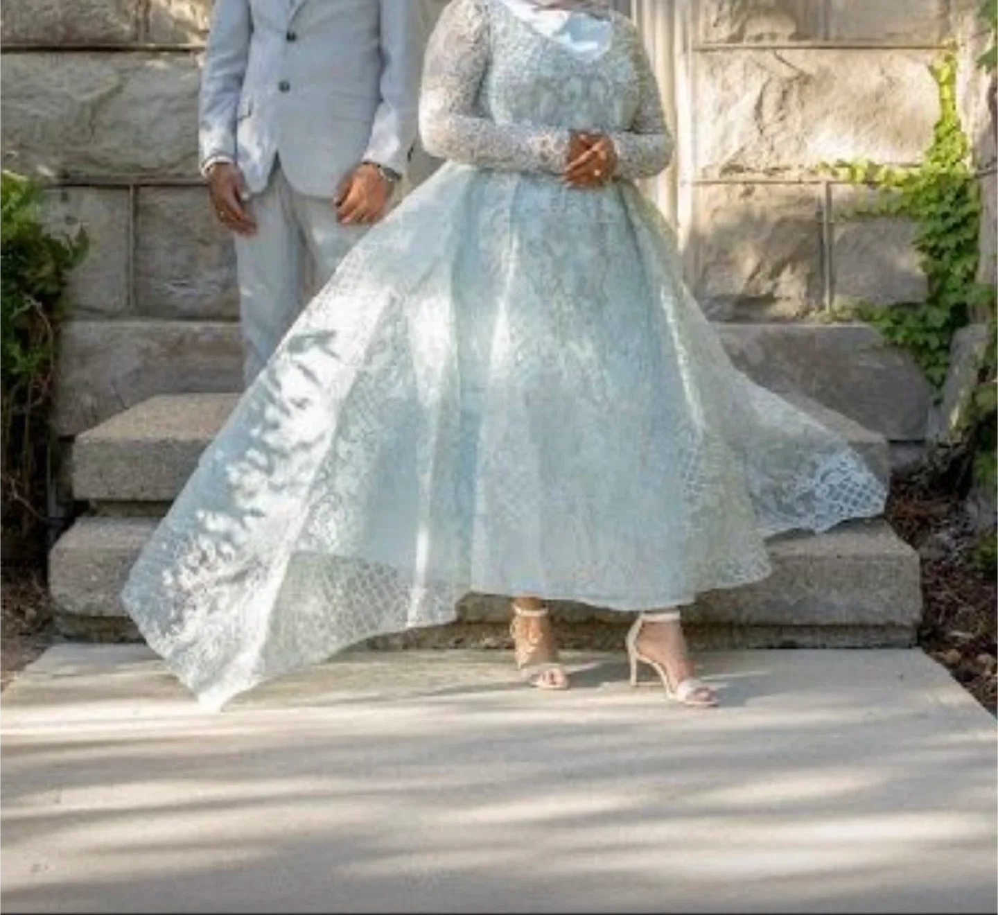 Blue engagement Dress