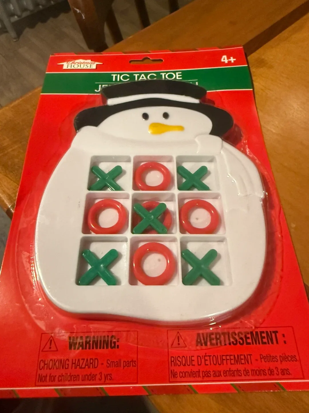Christmas House Tic Tac Toe Game - New!