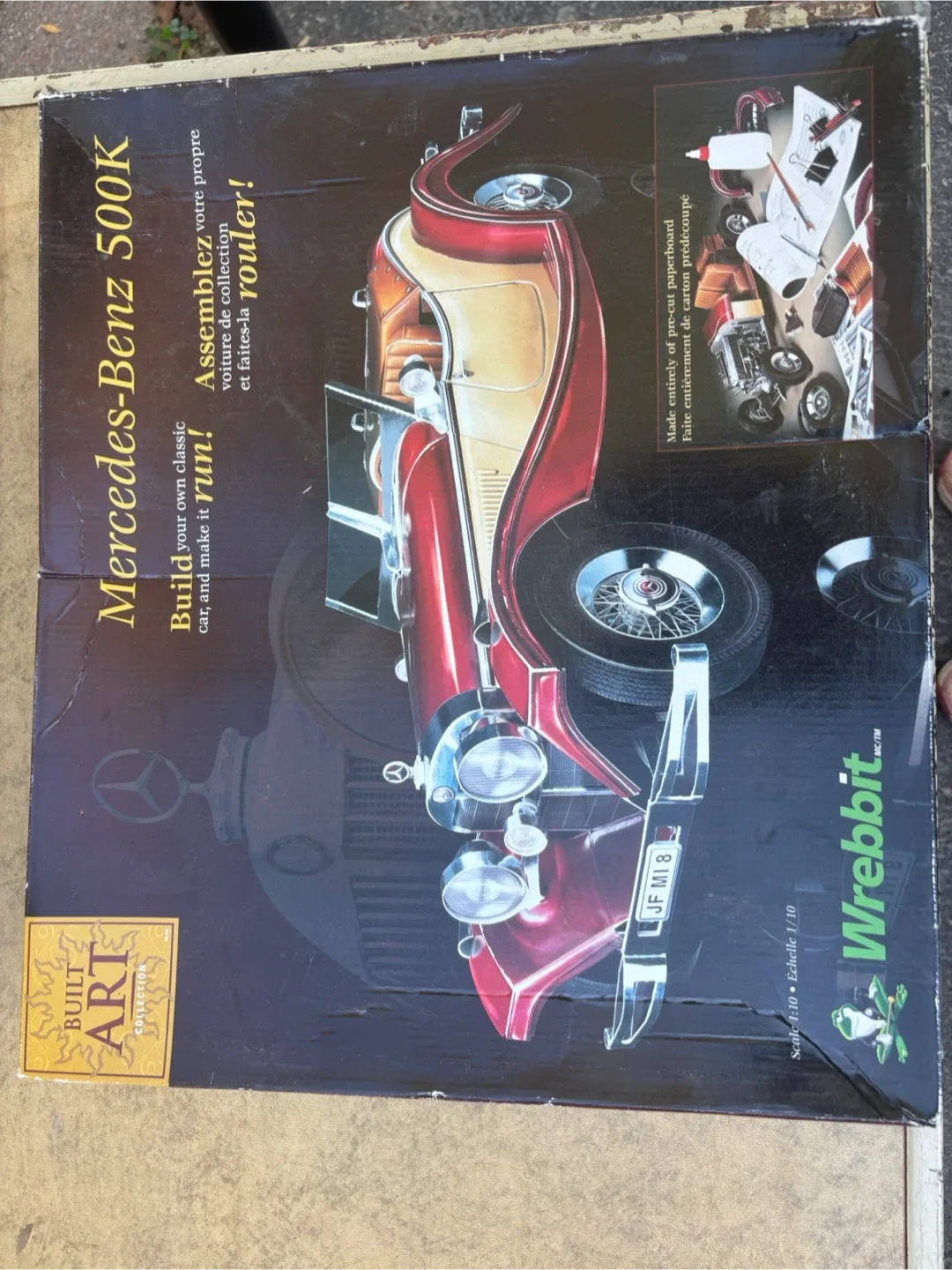 Mercedes-Benz 500K Roadster Wrebbit Paperboard Car Model image indicator(2)