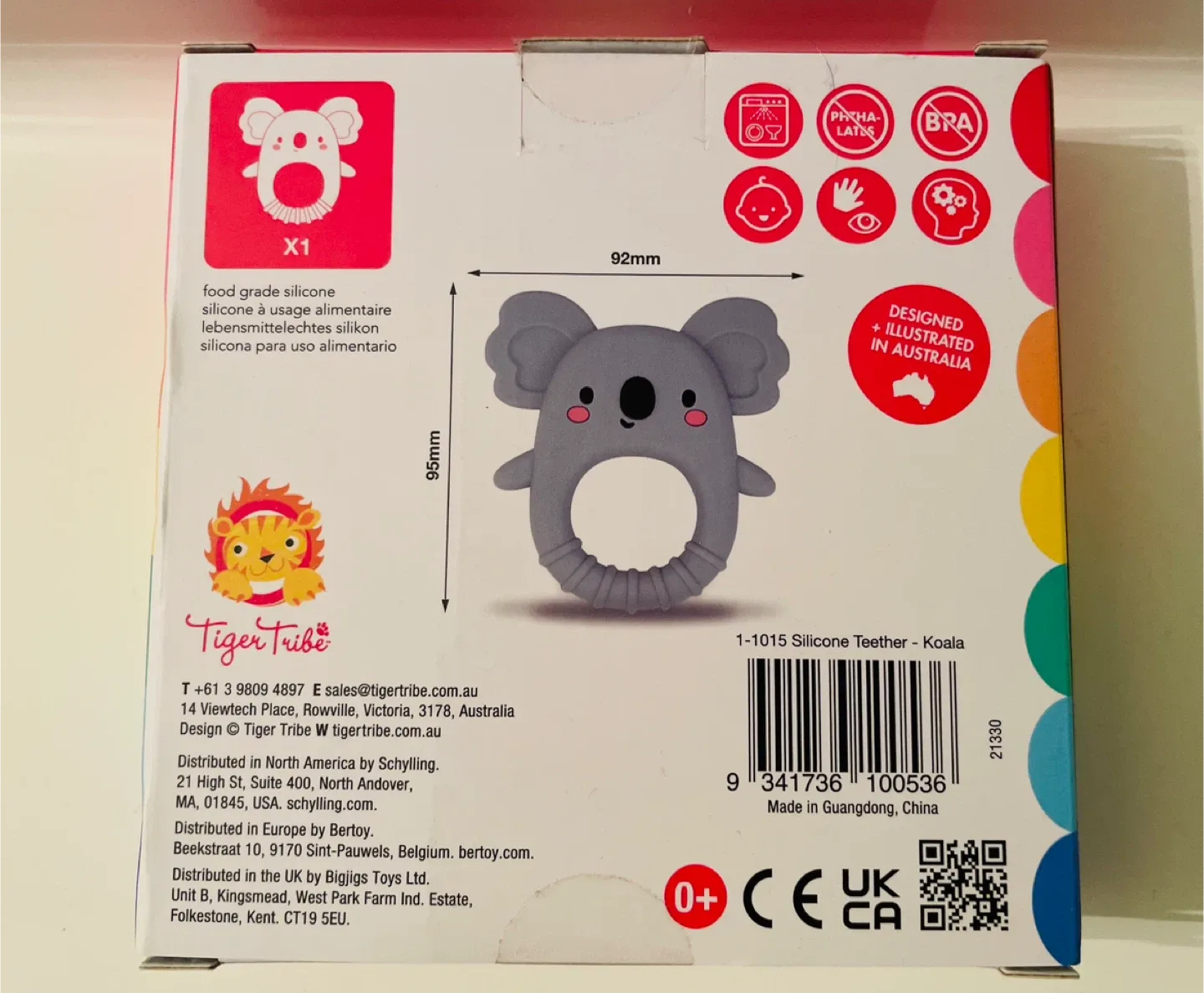 Tiger Tribe Koala Silicone Teether - New image indicator(2)