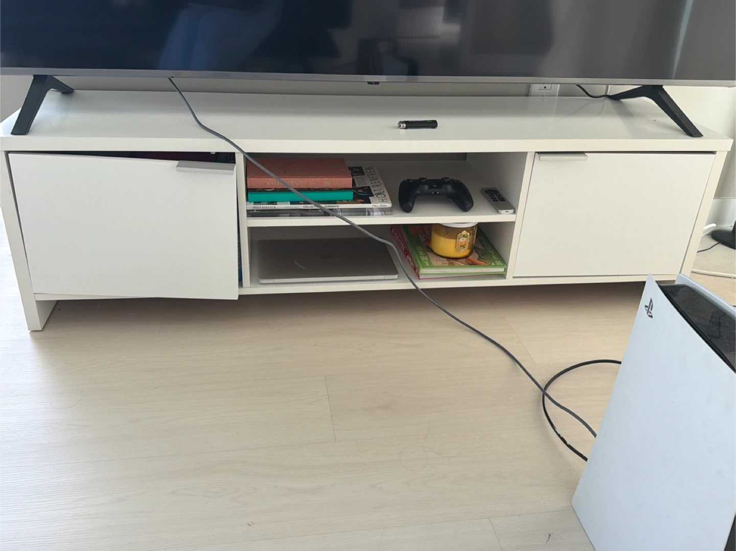White TV Stand