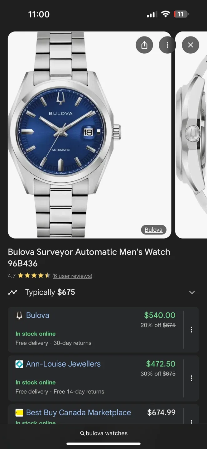 Bulova Surveyor Automatic Men's Watch 96B436 image indicator(4)