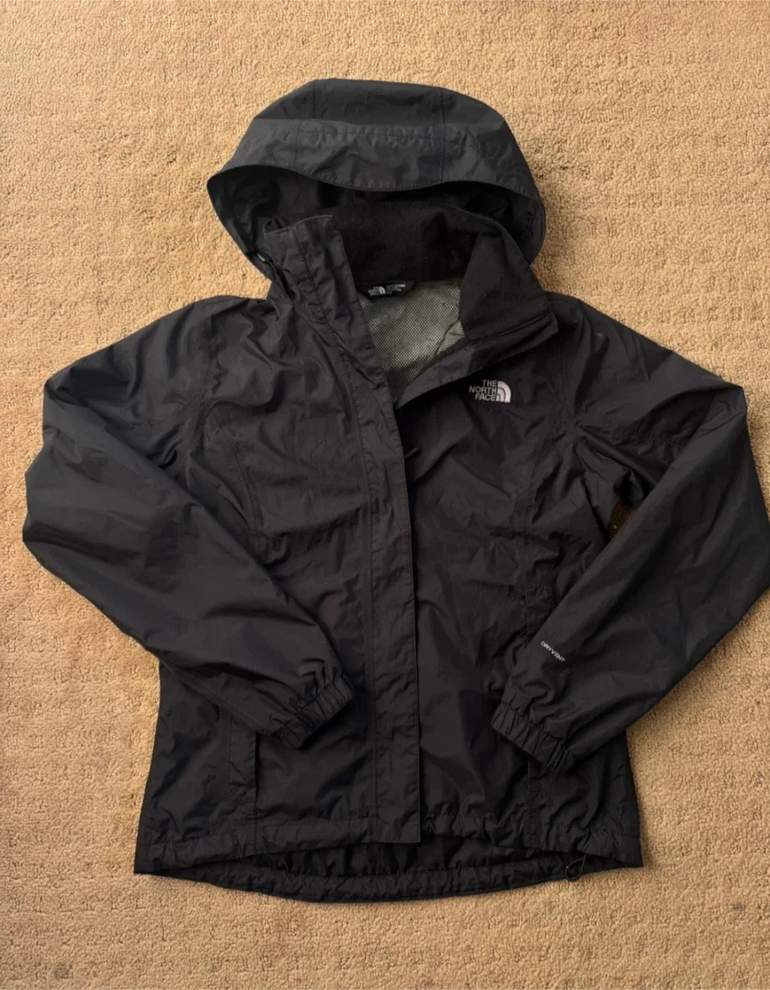 North Face Black Rain Jacket - Size M women’s image indicator(2)