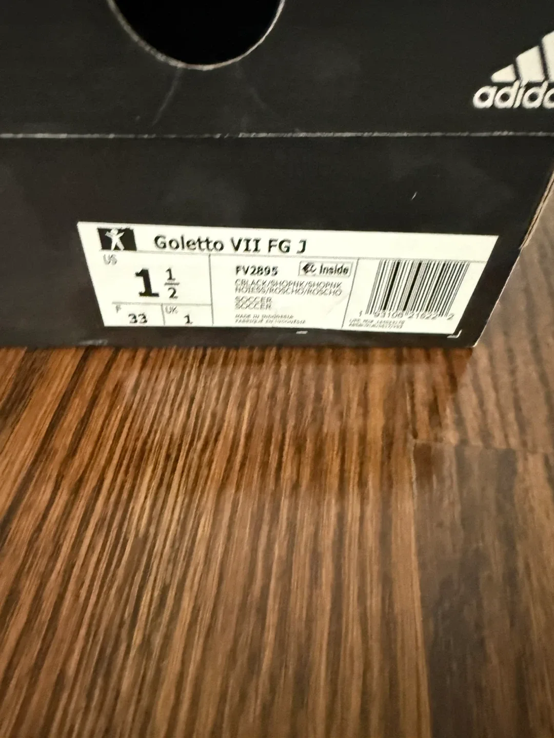 Adidas Goletto VII FG J Soccer Cleats - Size 1.5 image indicator(6)