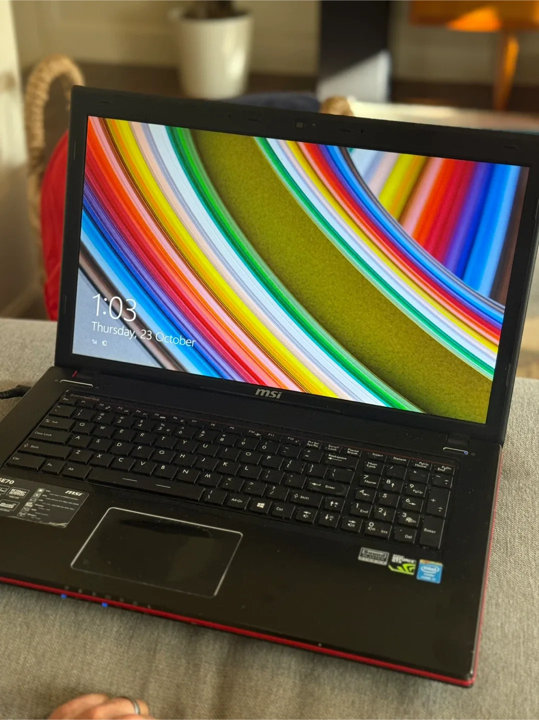 MSI GE70 Laptop - Nee Charger - Battery Good thumbnail