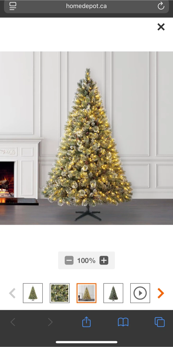 7.5 Foot Pre Lit Christmas Tree and Storage Bag - photo 2