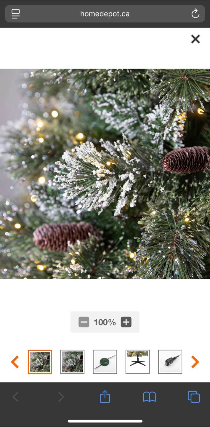 7.5 Foot Pre Lit Christmas Tree and Storage Bag - photo 4