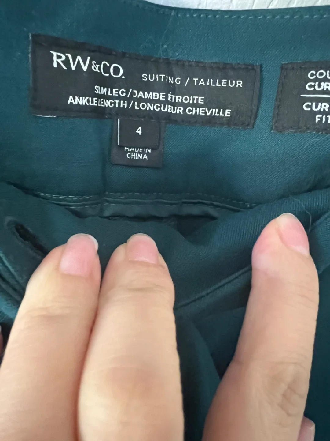 NEW RW&CO. Green Suit - Size 2 (Jacket) & 4 (Pants) image indicator(3)