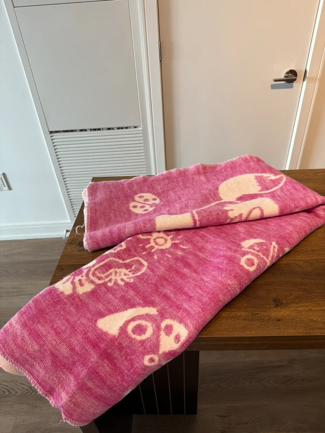 Pink Blanket with Fox Design image indicator(3)