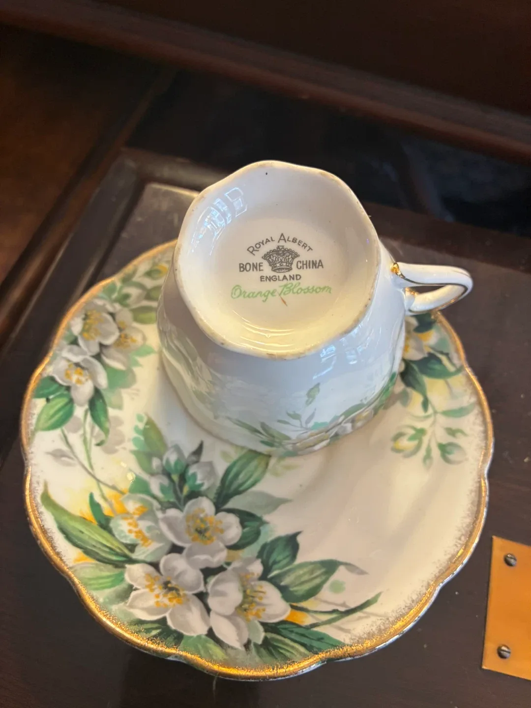 Royal Albert Orange Blossom Teacup & Saucer image indicator(2)