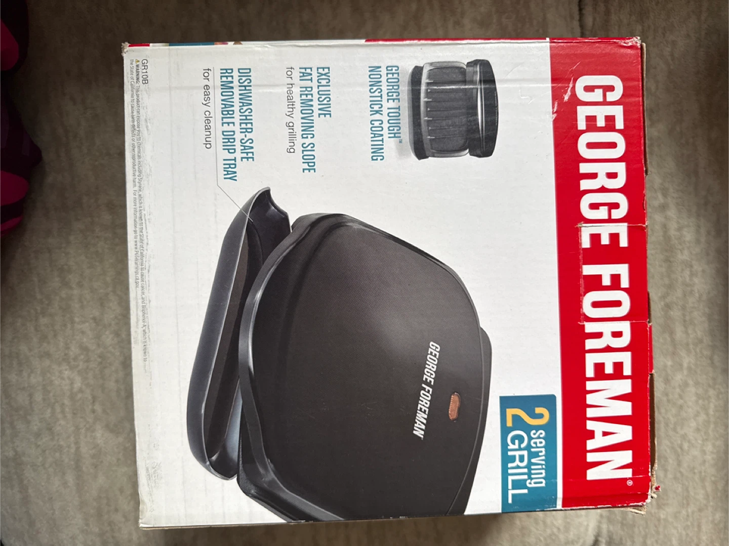 George Foreman 2-Serving Grill brand new - photo 2