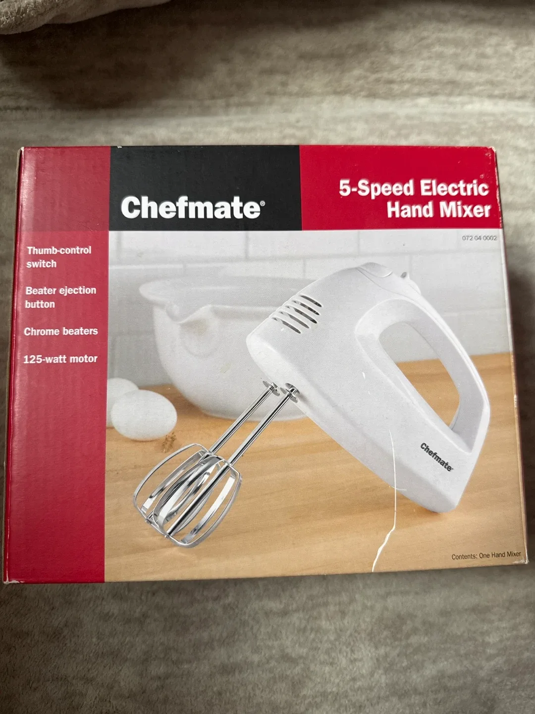 Chefmate 5-Speed Electric Hand Mixer - Brand New! image indicator(2)