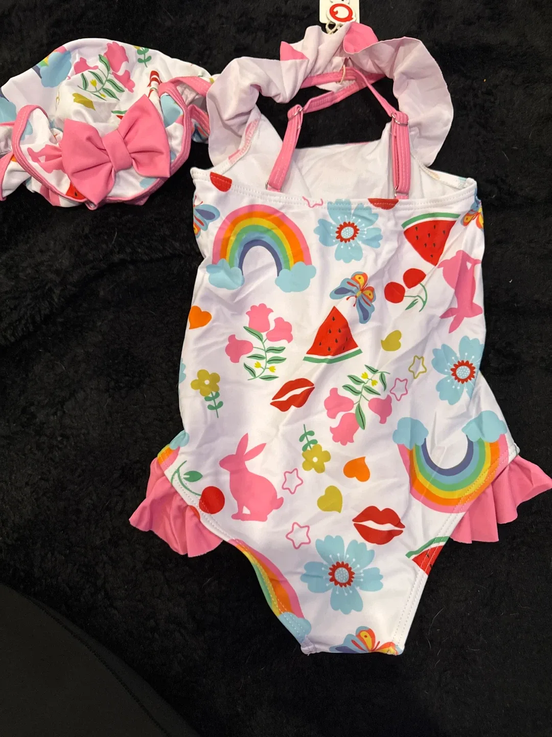 Girls Swimsuit with Hat image indicator(2)