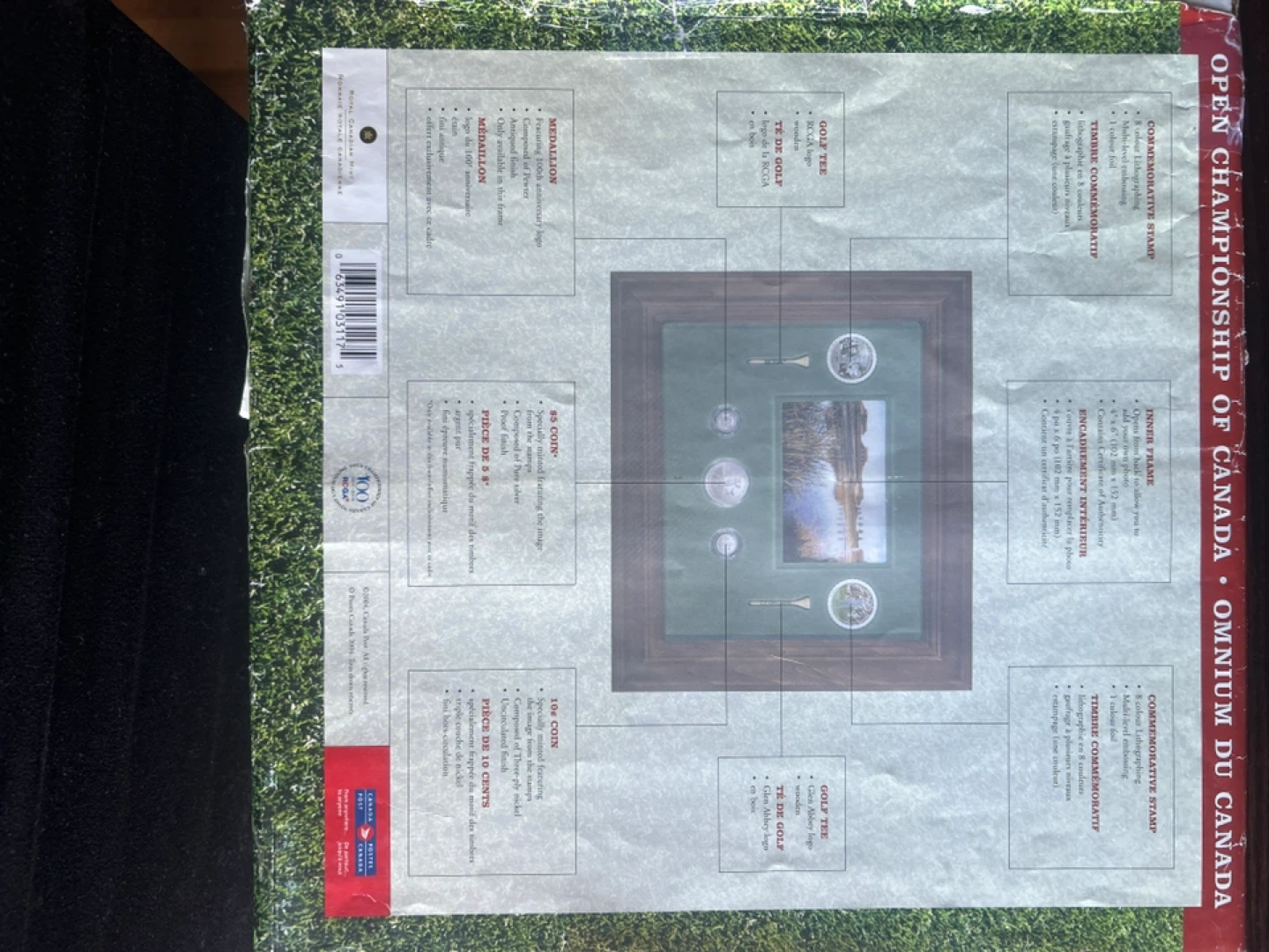 Commemorative Golf Frame Open Championship of Canada