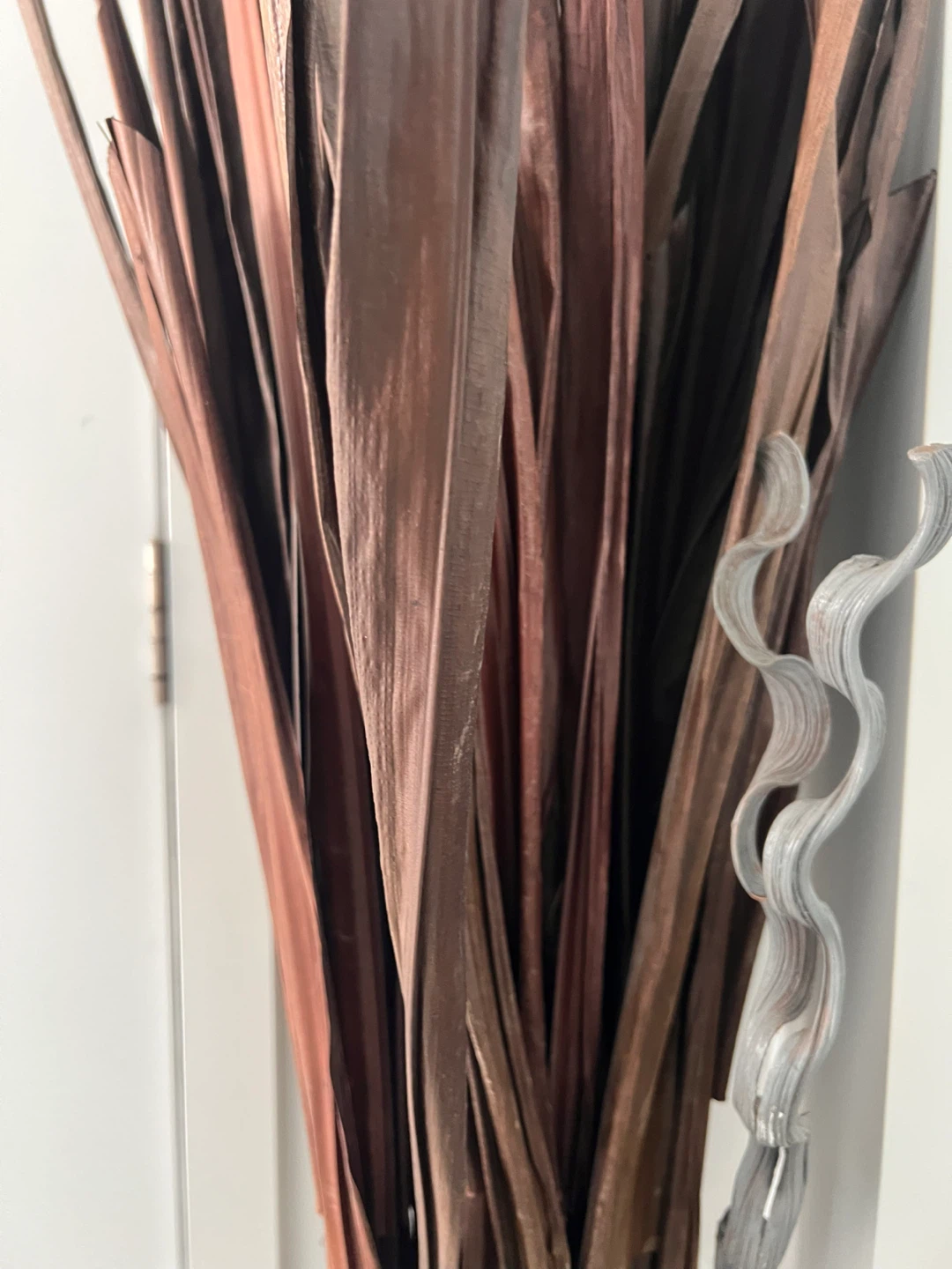 Decorative Dried Palm Leaves in Vase - photo 2