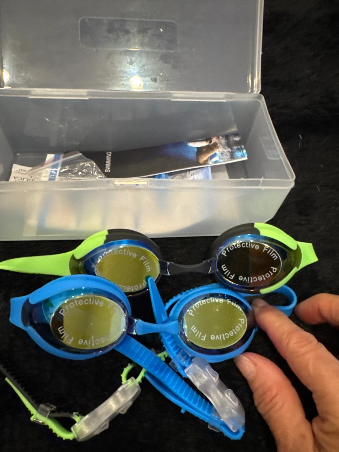 New Swimming Goggles - Blue & Green