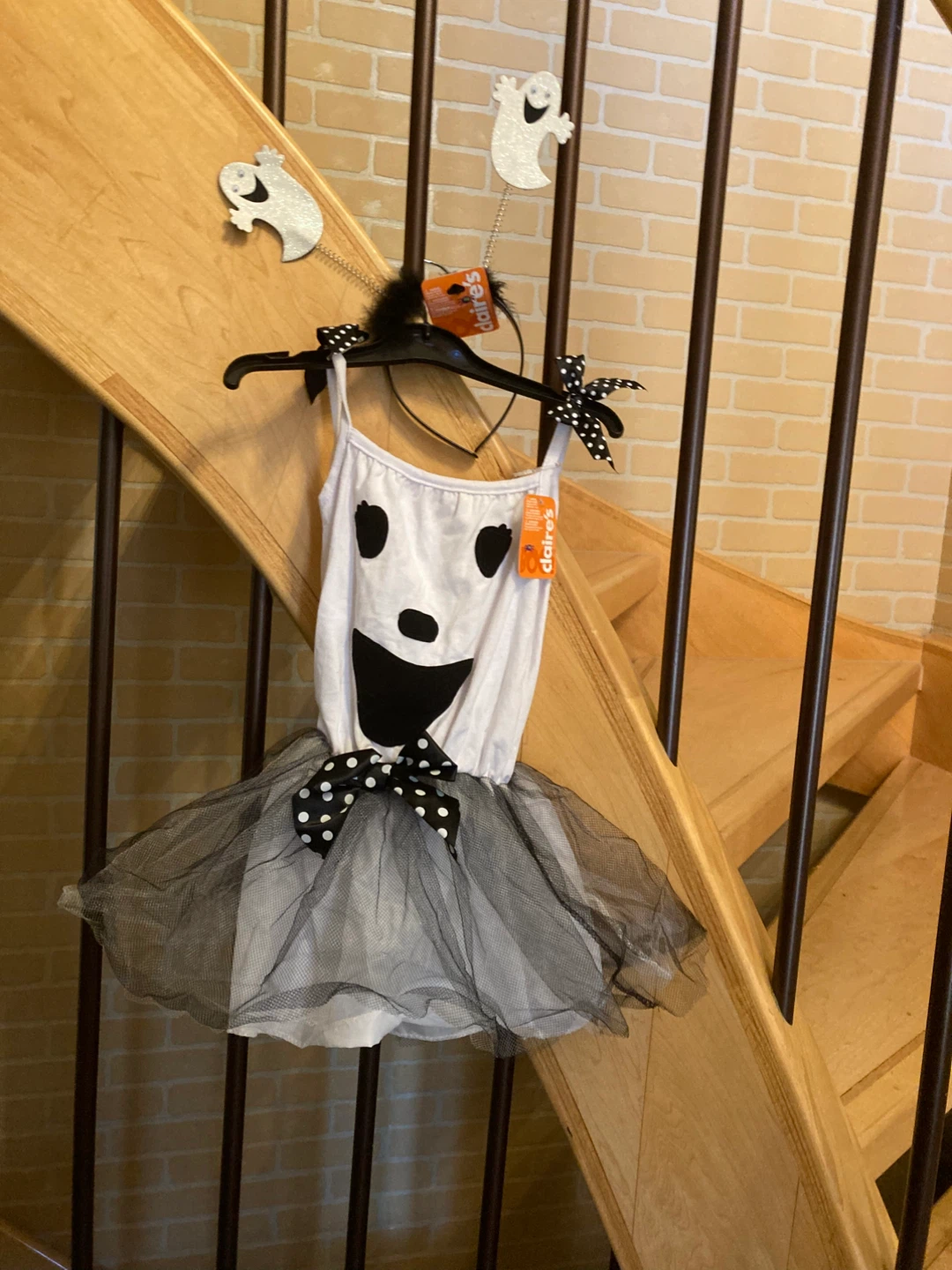Claire's Ghost Costume Dress & Headband - New
