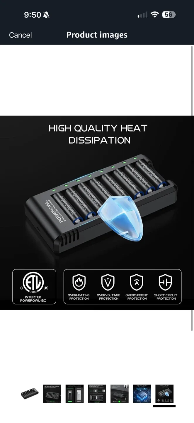 POWEROWL USB Smart Battery Charger image indicator(7)