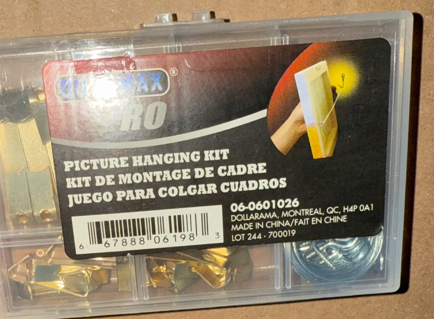 NEW! Dimax Pro Picture Hanging Kit thumbnail