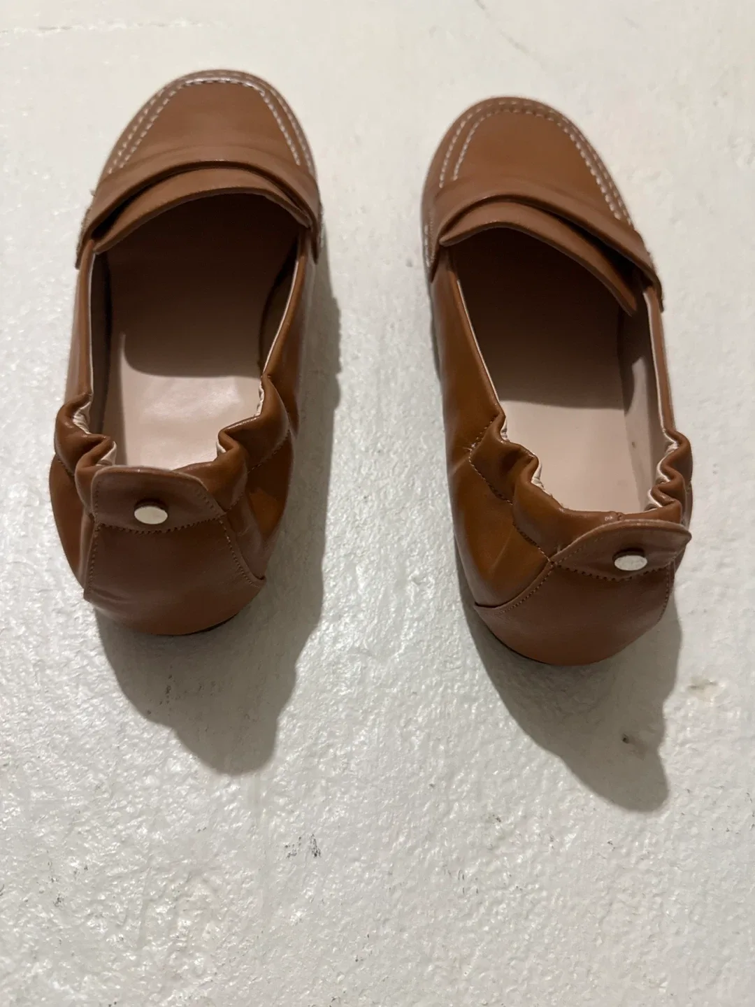 Brown Leather Loafers, Size 9 image indicator(3)